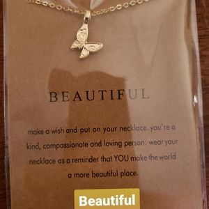 Butterfly Beautiful Necklace- NIP